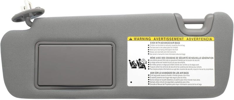 Wivplex Gray Left Driver Sun Visor for Toyota Highlander - Image 1