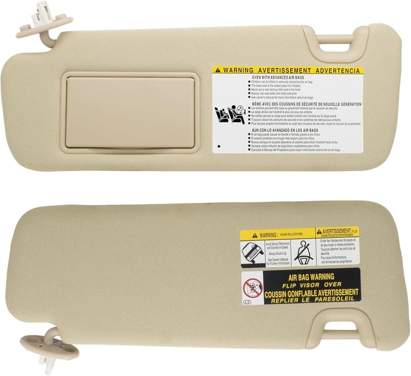 Wivplex Gray Left Driver Sun Visor for Toyota Highlander - Image 5