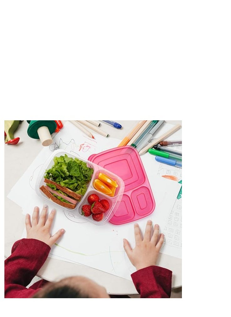 High-quality plastic rectangular lunch box - 2.2 liters - Code 1385 - Transparent with different color lid - Multi-color