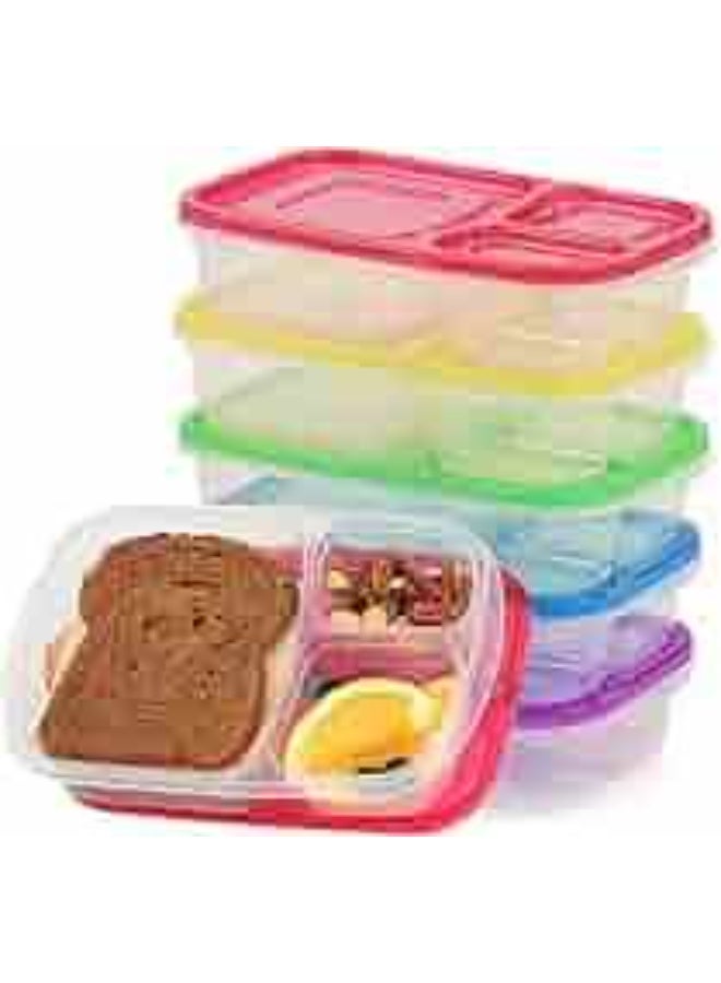 High-quality plastic rectangular lunch box - 2.2 liters - Code 1385 - transparent with a different color lid - Image 1