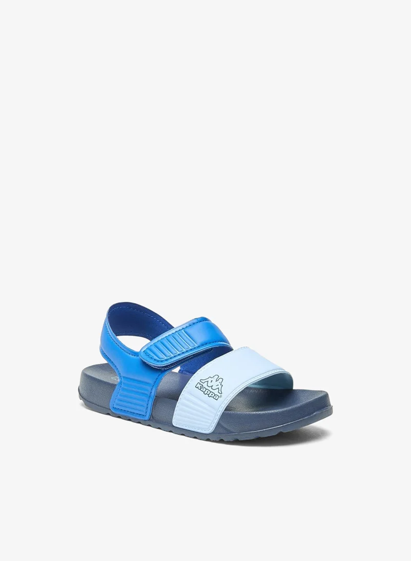 Kappa Boys' Colourblock Floaters with Hook and Loop Closure