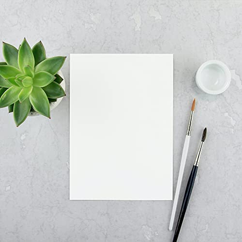 Reskid White Cardstock Thick Paper - Blank Heavy Weight 110 lb Cover Card Stock - 100 Pack (2x3.5, Inches) - Image 2