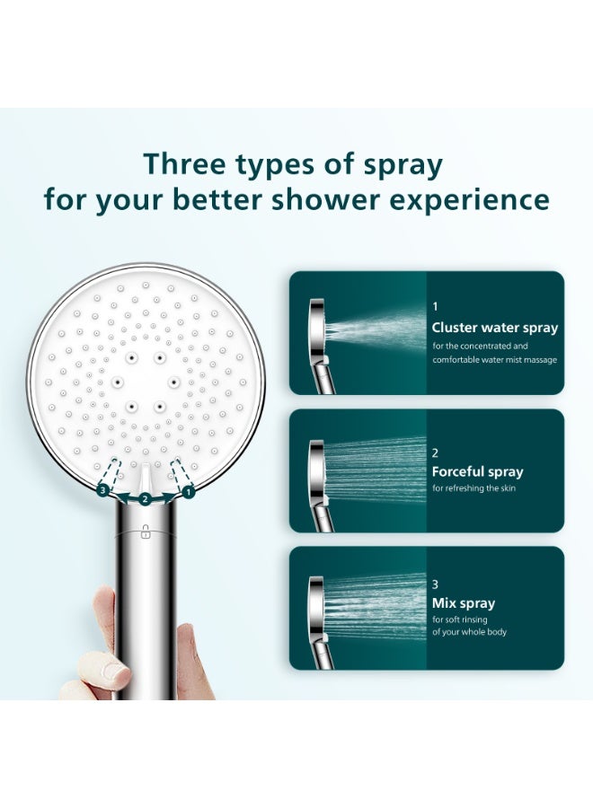 Philips Shower Head With Filter 3 Spray Modes
