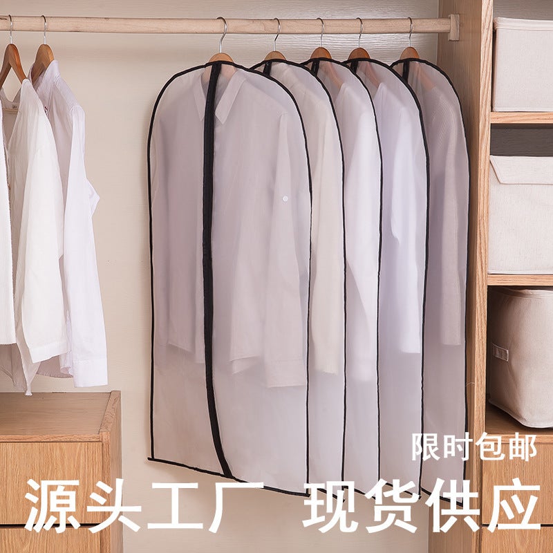 Creative Clothes Dust Cover Clothes Transparent Multipurpose Storage Dust Bag White Frosted Suit Dust Cover Factory - Image 3