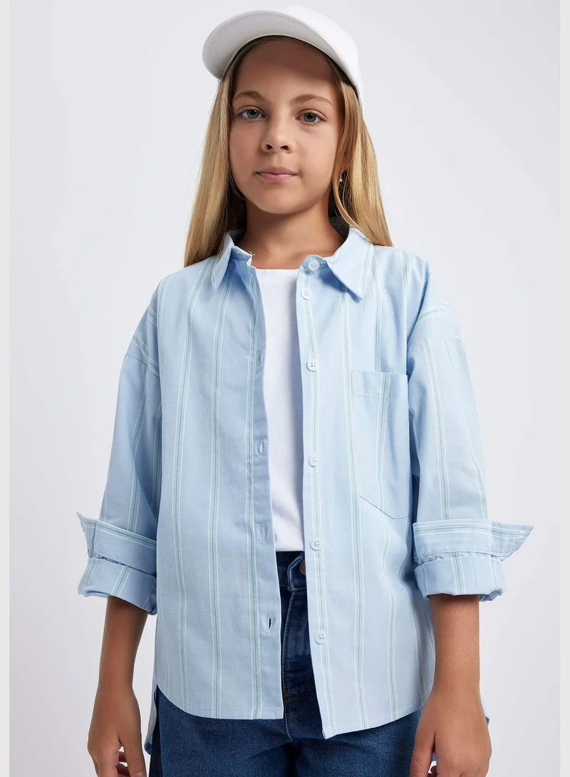 DeFacto Girl Woven Long Sleeve Shirt