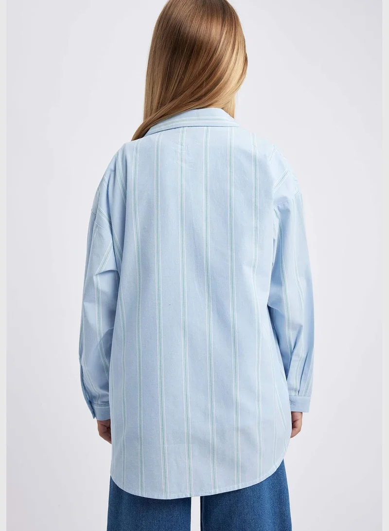 DeFacto Girl Woven Long Sleeve Shirt