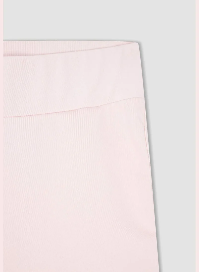 DeFacto Regular Fit Short Sleeve Printed T-Shirt & Leggings