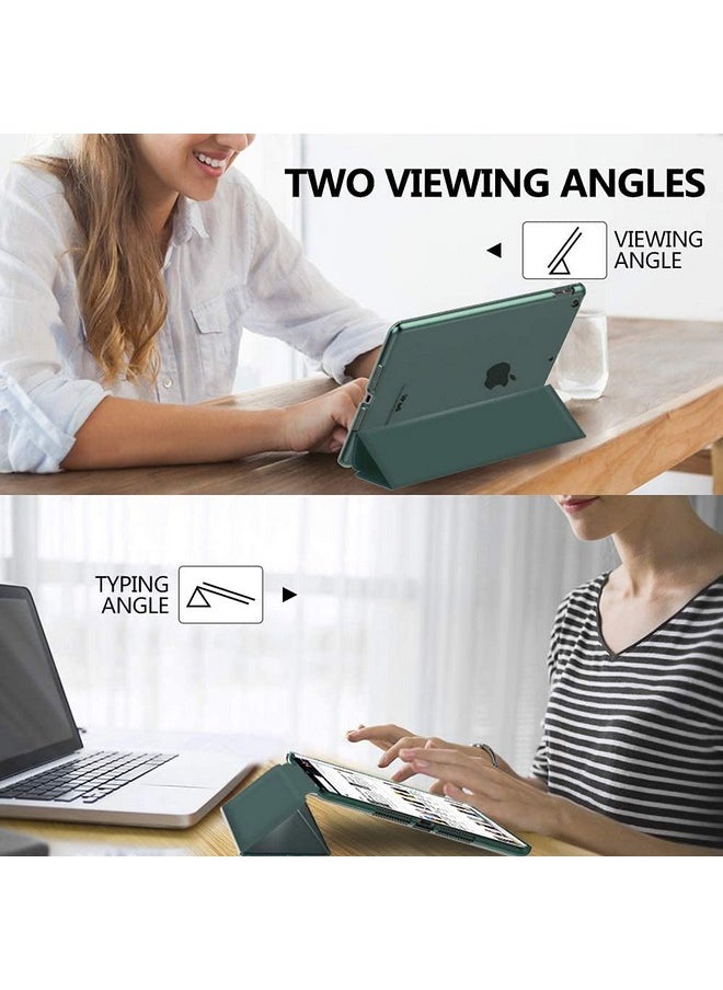 برو إليت - غطاء ProElite Smart Flip Case لجهاز Apple iPad 10.2" الجيل التاسع (2021) / الجيل الثامن / الجيل السابع مع قلم ستايلس، أخضر غامق - Image 1