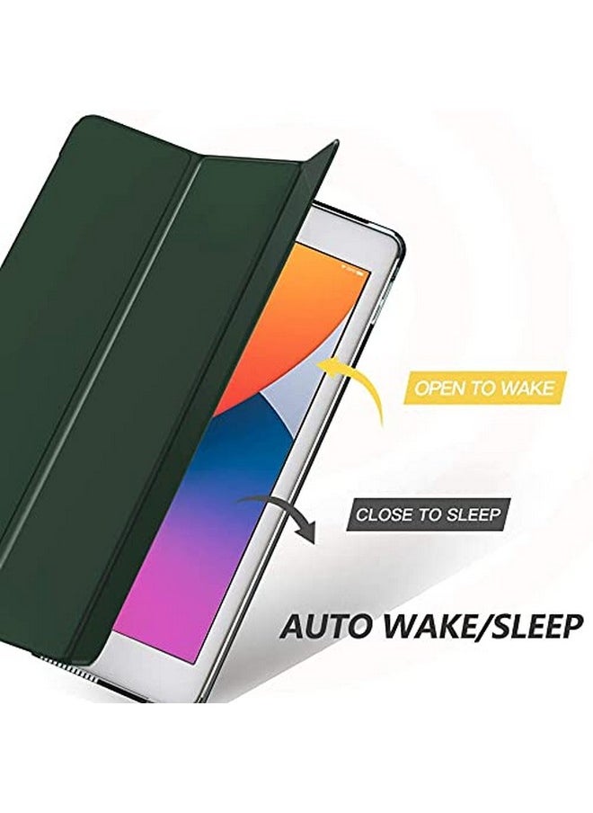 برو إليت - غطاء ProElite Smart Flip Case لجهاز Apple iPad 10.2" الجيل التاسع (2021) / الجيل الثامن / الجيل السابع مع قلم ستايلس، أخضر غامق - Image 1
