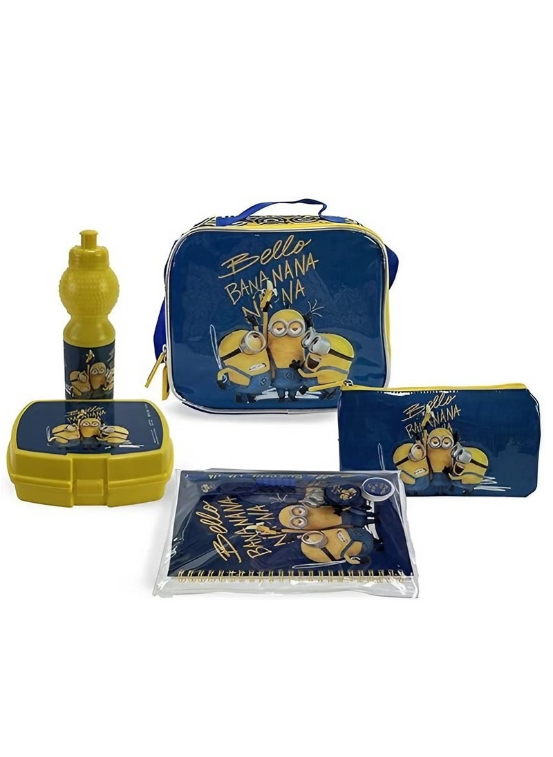 UNIVERSAL - Minions Banana Trolley Backpack Set - 6-in-1, Premium,Character, Back-to-School - Image 1
