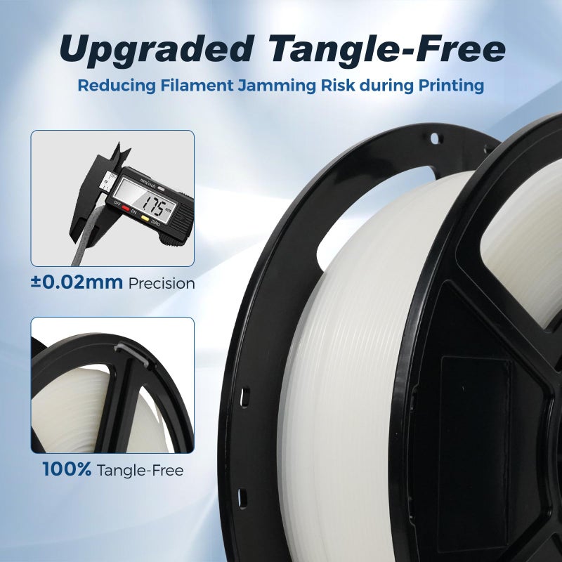 FLASHFORGE High Speed PLA Filament, 1.75mm, 500mm/s, High Speed Printing, Fast 3D Printer Filament, Robust and High Flow for Fast Printing, 2.2lbs/Spool - Image 5