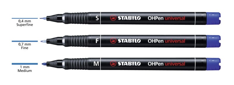 STABILO OHP Pen OHP Pen Permanent - Superfine - Wallet of 8 - Assorted Colors - Image 4