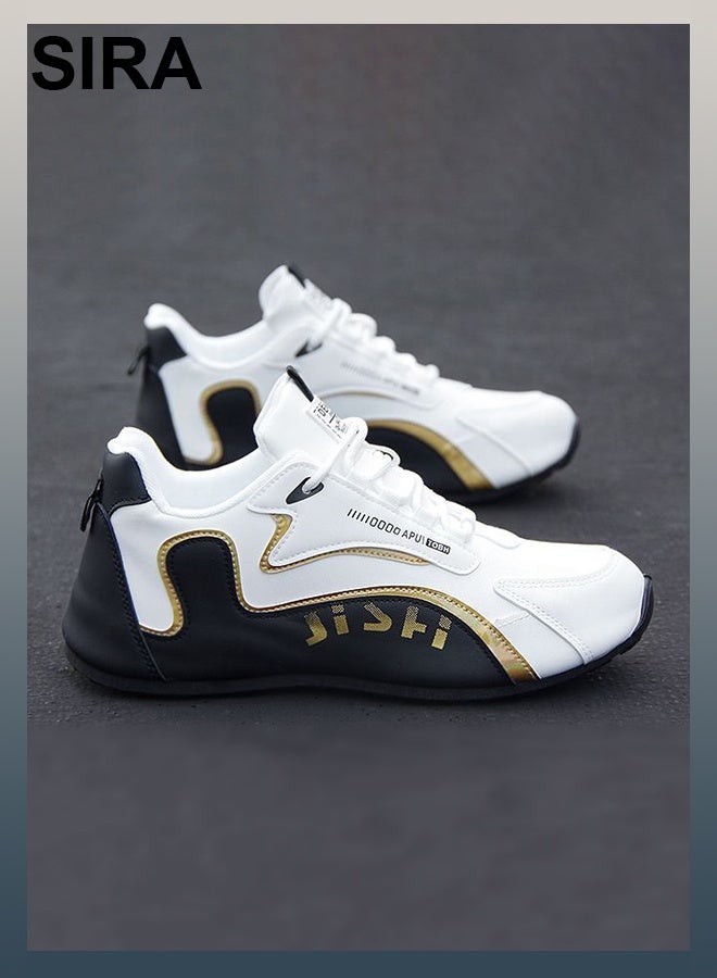 SIRA White Casual Sports Sneakers - Breathable Men's Slip-On Walking Shoes for Work & Campus, Ultra Soft Comfort Shoes with Anti-Slip Sole & Fashionable Design - Image 2