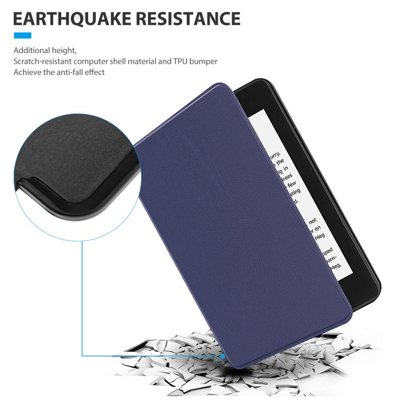 1pc E-book Protective Case Auto Wake Cover Compatible for Kindle Paperwhite4 - Image 1
