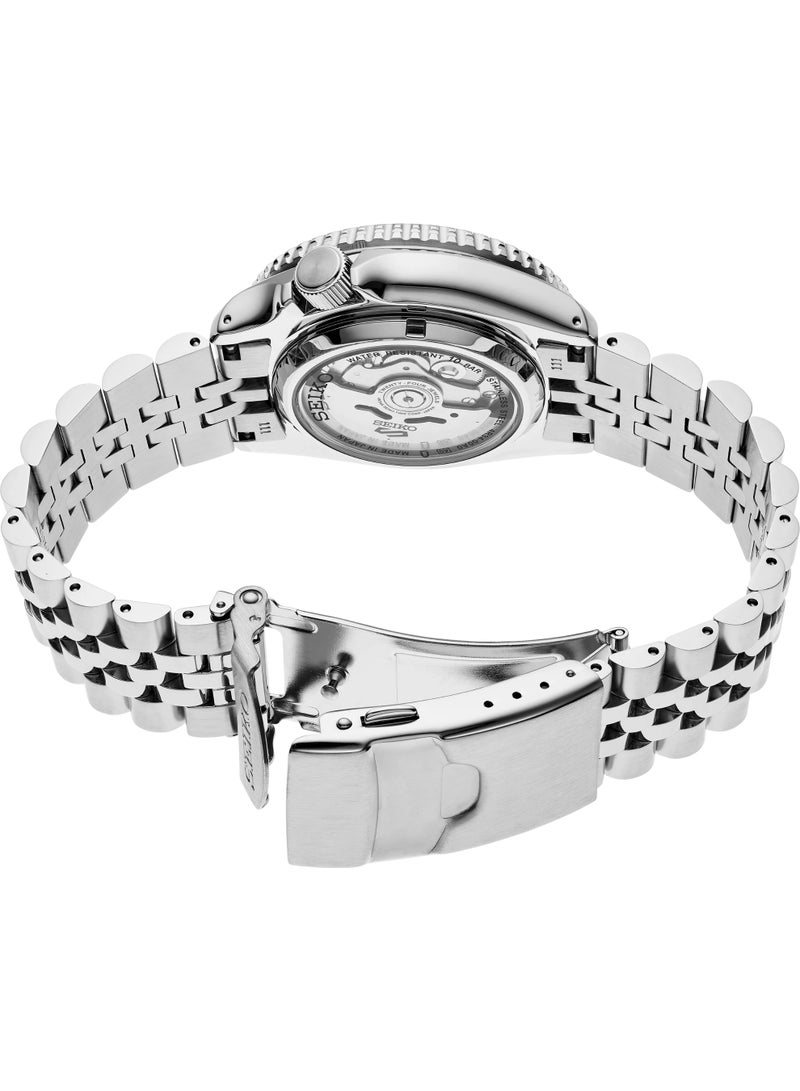 Seiko 5 Sports SSK019 GMT Automatic Men's Watch | SKX Heritage Charcoal Gray Dial Stainless Steel - Image 3