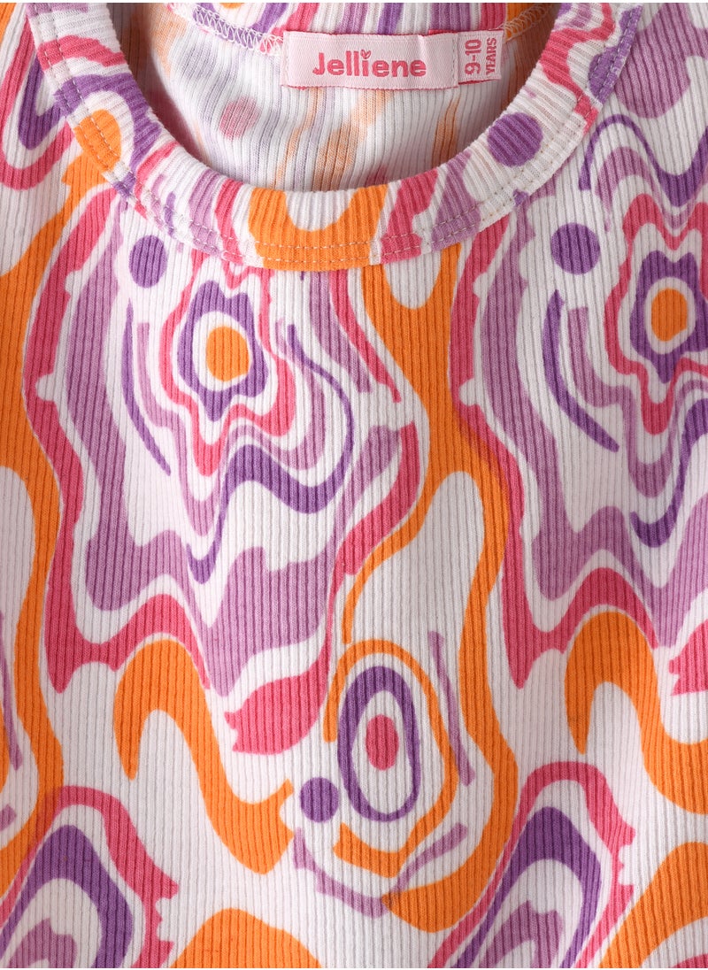 Jelliene Sunshine Squad: Girls' Comfy Cotton Tees Playful Prints & Summer Fun  - Image 3