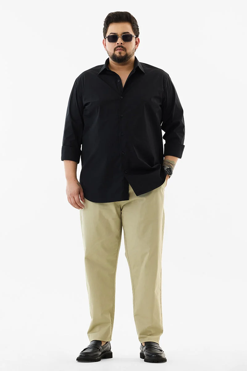 SNITCH Regular Fit Plus Size Stretch Trousers