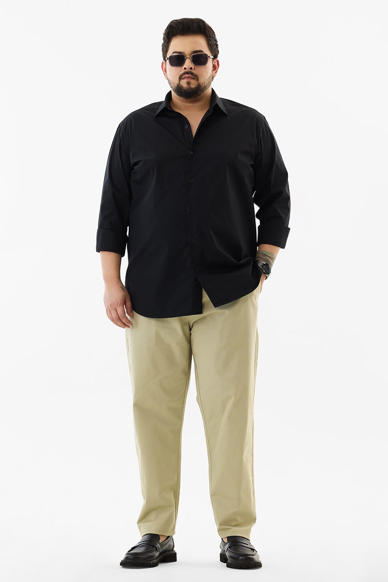 SNITCH Regular Fit Plus Size Stretch Trousers - Image 2