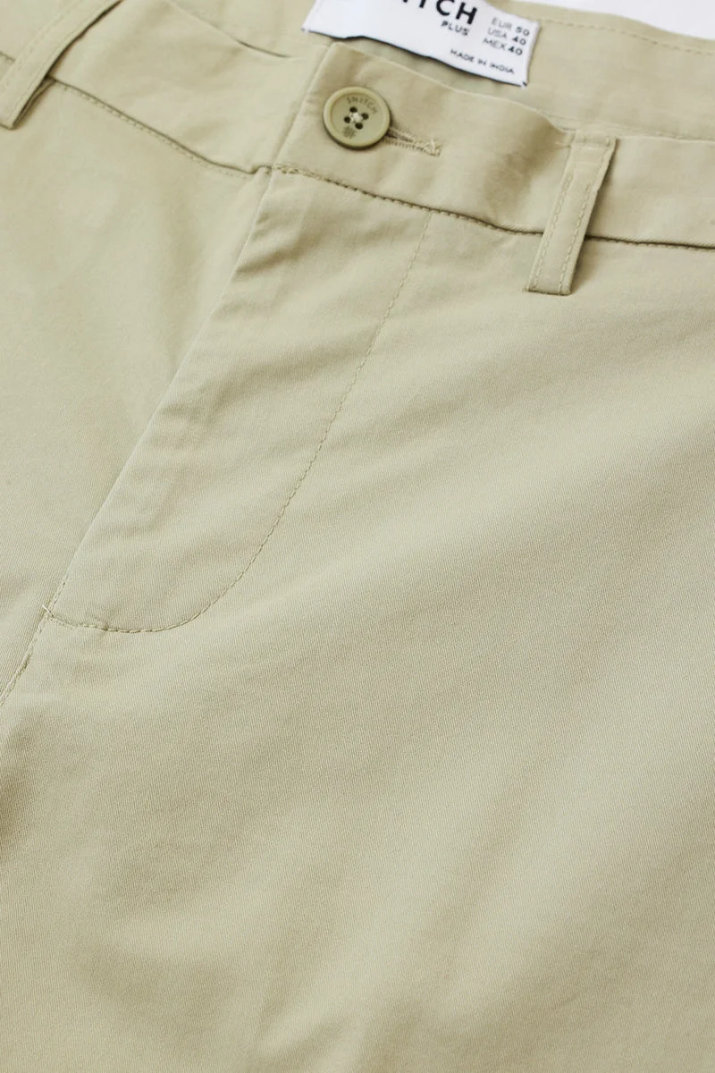 Snitch  Regular Fit Plus Size Stretch Trousers for Men | Best Price UAE
