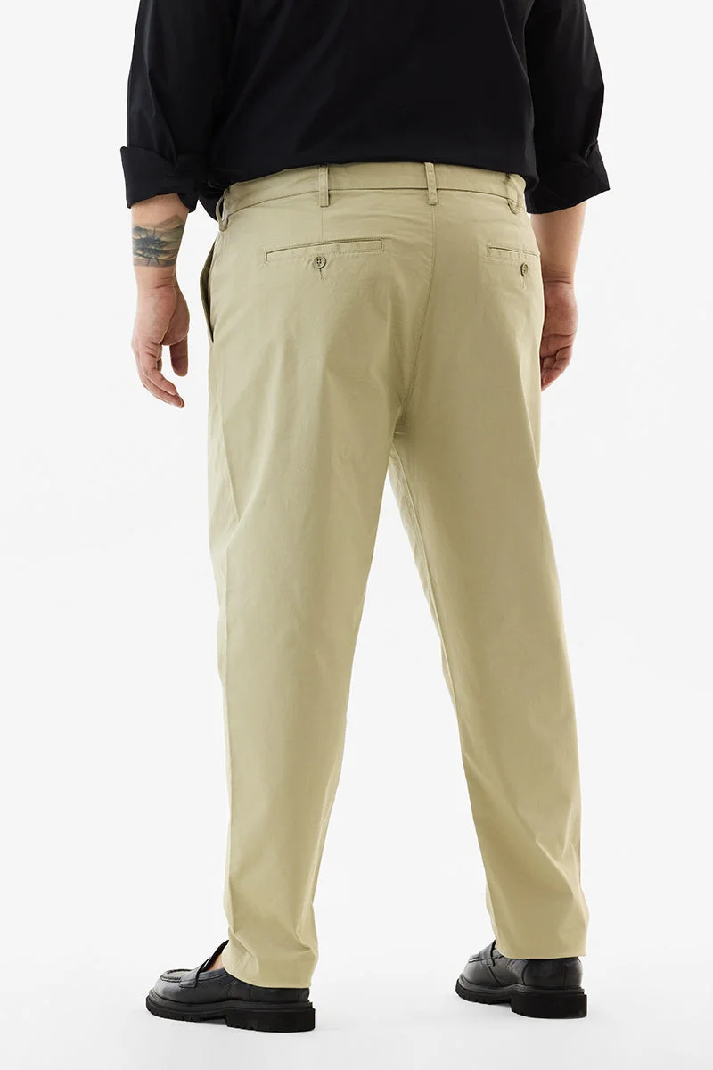 Snitch  Regular Fit Plus Size Stretch Trousers for Men | Best Price UAE