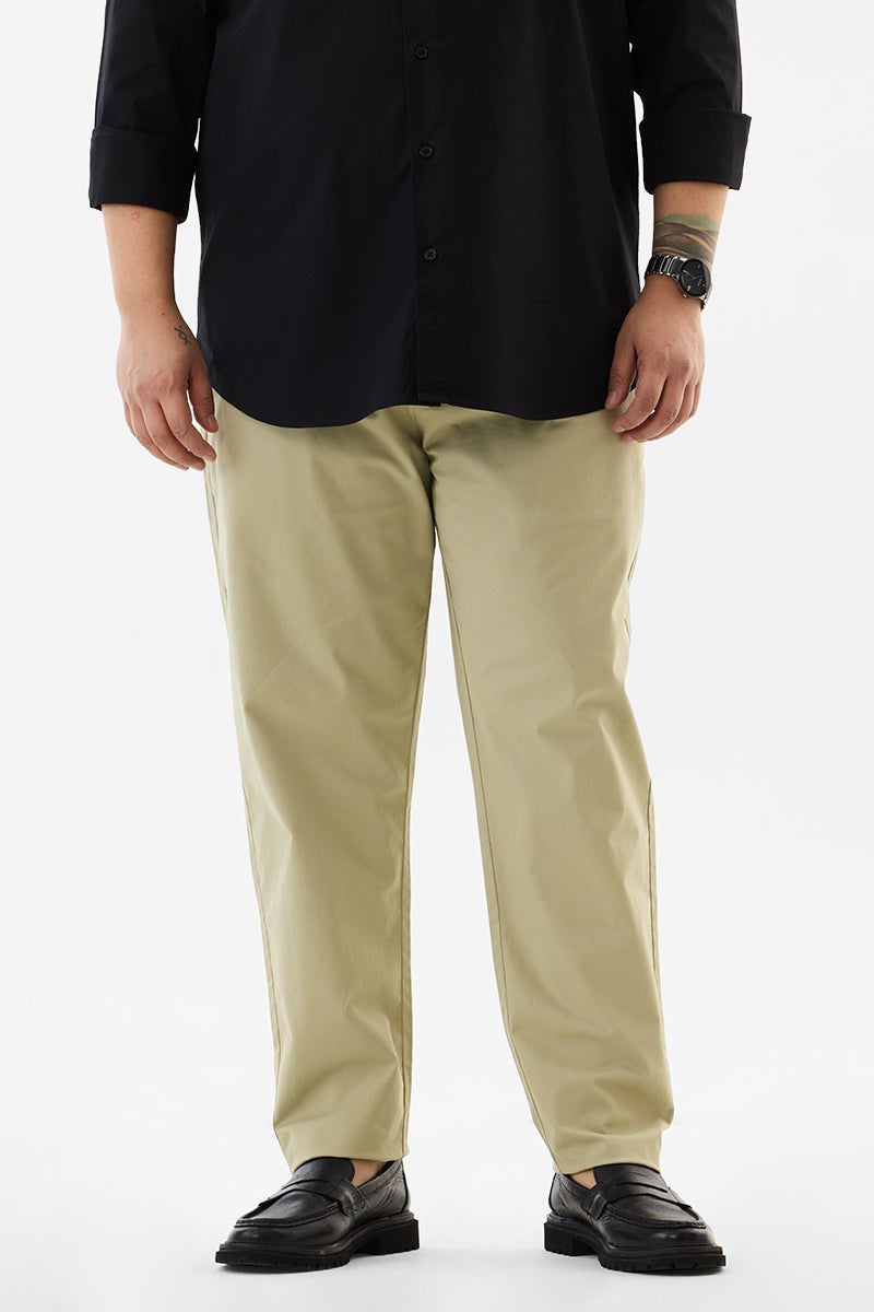 SNITCH Regular Fit Plus Size Stretch Trousers - Image 1