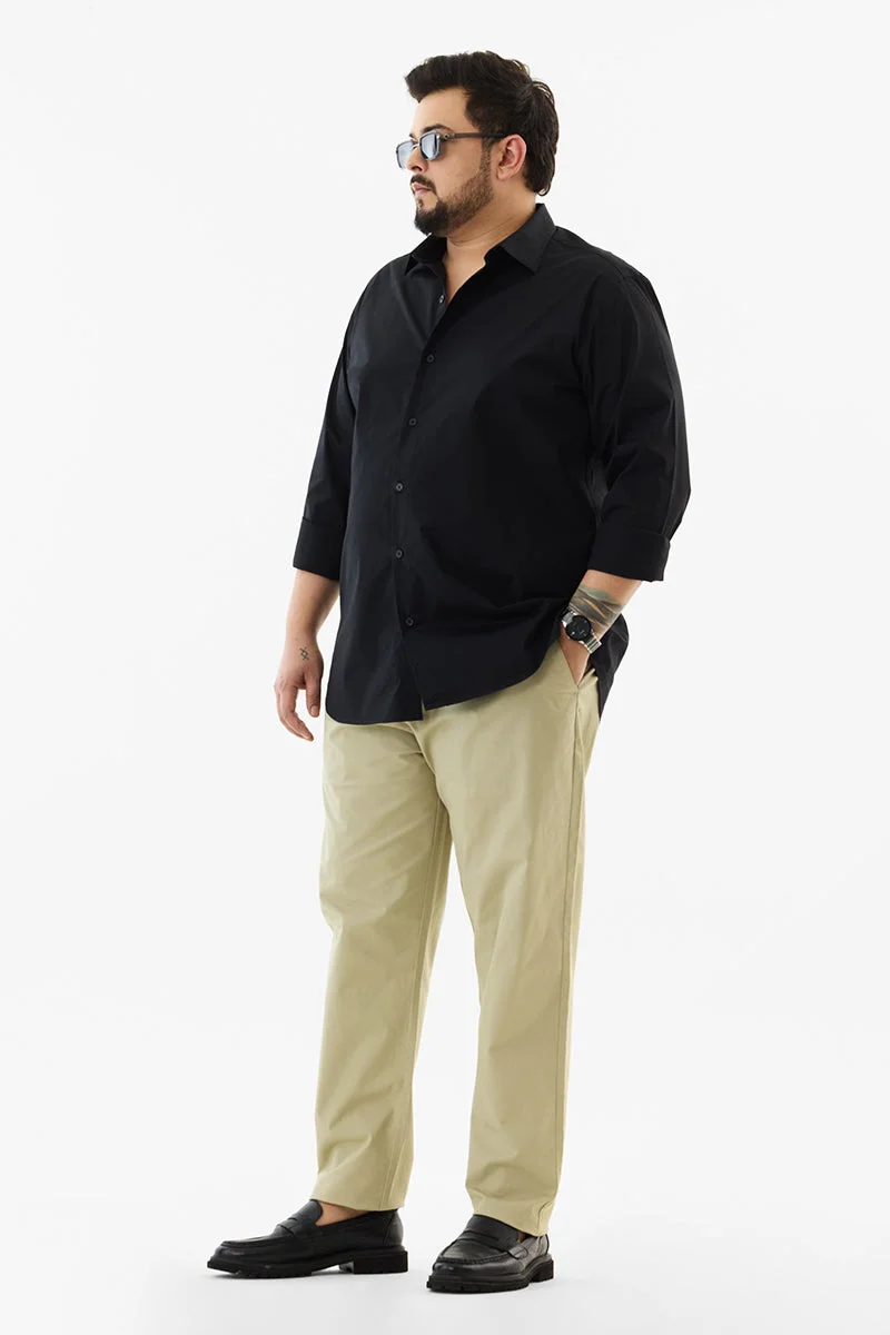 Snitch  Regular Fit Plus Size Stretch Trousers for Men | Best Price UAE