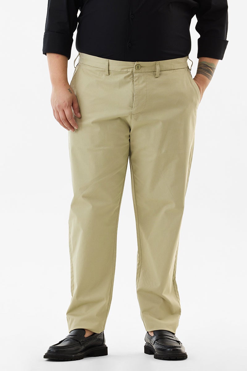 SNITCH Regular Fit Plus Size Stretch Trousers - Image 3