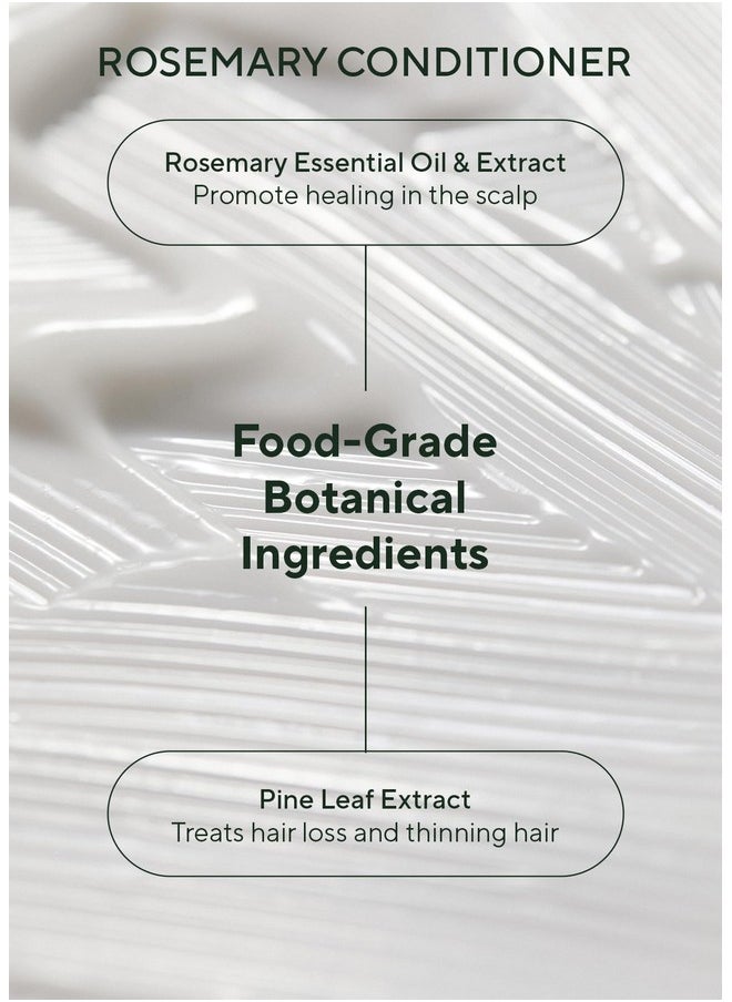 أروماتيكا مجموعة شامبو وبلسم AROMATICA Rosemary Scalp Scalp 13.53 أونصة سائلة لكل منهما - مجموعة هدايا للعناية بالشعر النباتي بزيت إكليل الجبل. شامبو وبلسم خالي من الكبريتات لنمو الشعر  - Image 4