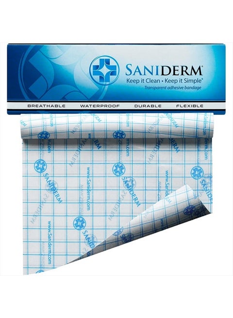 Tattoo Aftercare Bandage (Large Roll, 8 in x 8 yd) – Convenient, Faster Tattoo Healing and Protection – Sterile, Waterproof, and Latex-Free