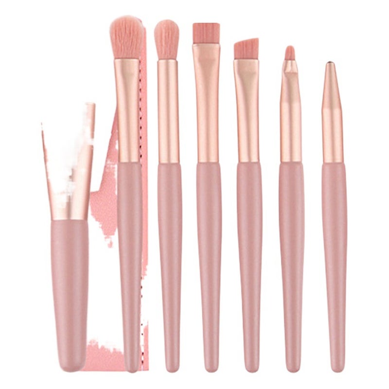 8 Mini Makeup Brush Full Set Wholesale Portable Blush Brush Eye Shadow Brush Soft Student Affordable Portable Set Brush - Image 2
