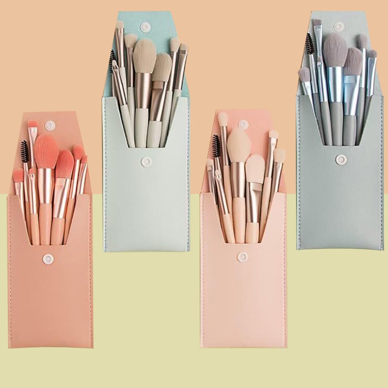 8 Mini Makeup Brush Full Set Wholesale Portable Blush Brush Eye Shadow Brush Soft Student Affordable Portable Set Brush - Image 3
