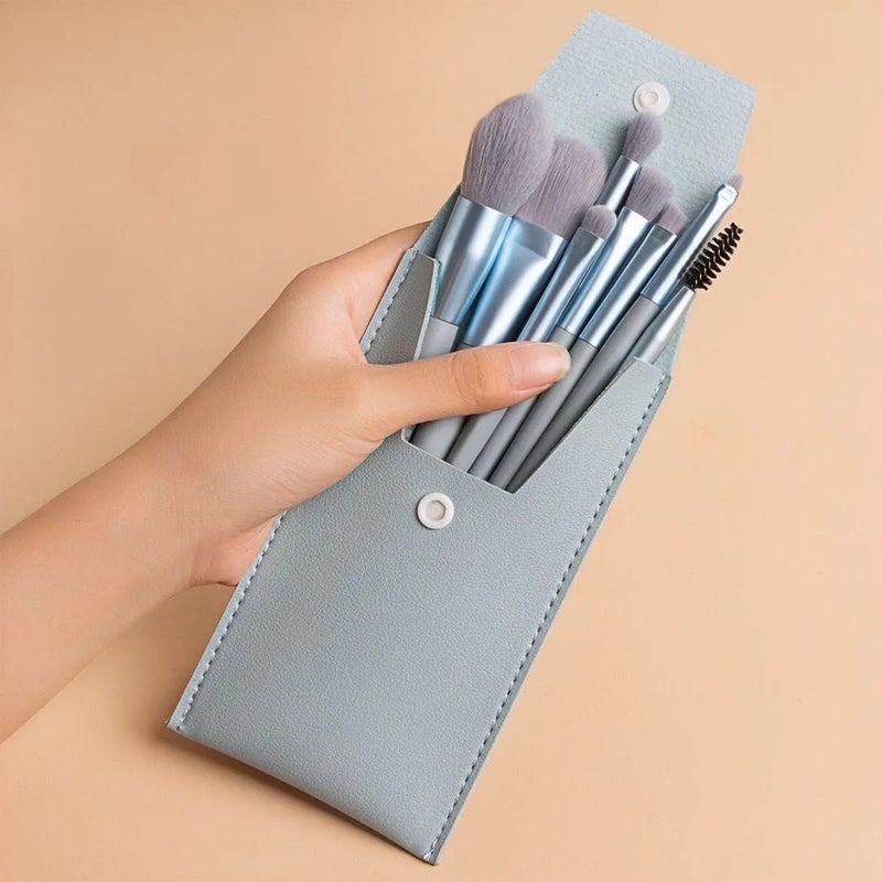 8 Mini Makeup Brush Full Set Wholesale Portable Blush Brush Eye Shadow Brush Soft Student Affordable Portable Set Brush - Image 5