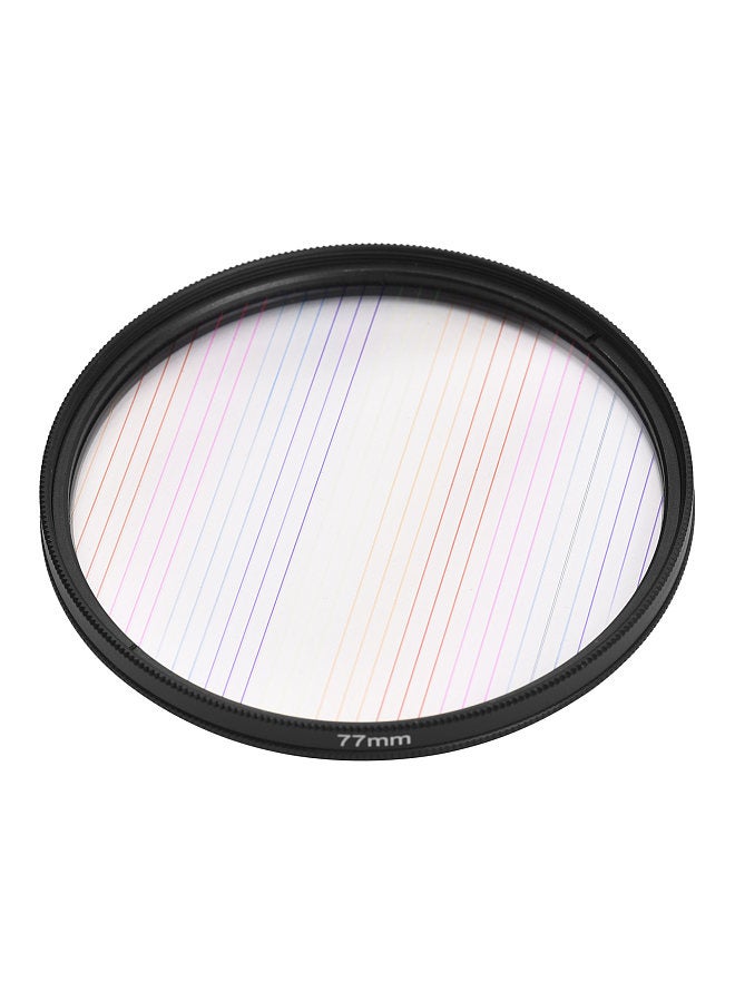 77mm Rainbow Streak Lens Filter Special Effects Anamorphic Optical Glass Filter for DSLR Cameras  - Image 1