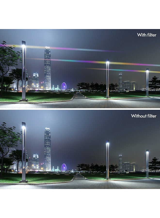 77mm Rainbow Streak Lens Filter Special Effects Anamorphic Optical Glass Filter for DSLR Cameras  - Image 2