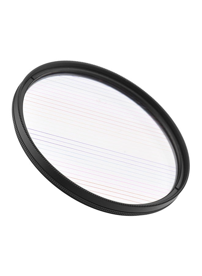 77mm Rainbow Streak Lens Filter Special Effects Anamorphic Optical Glass Filter for DSLR Cameras  - Image 4