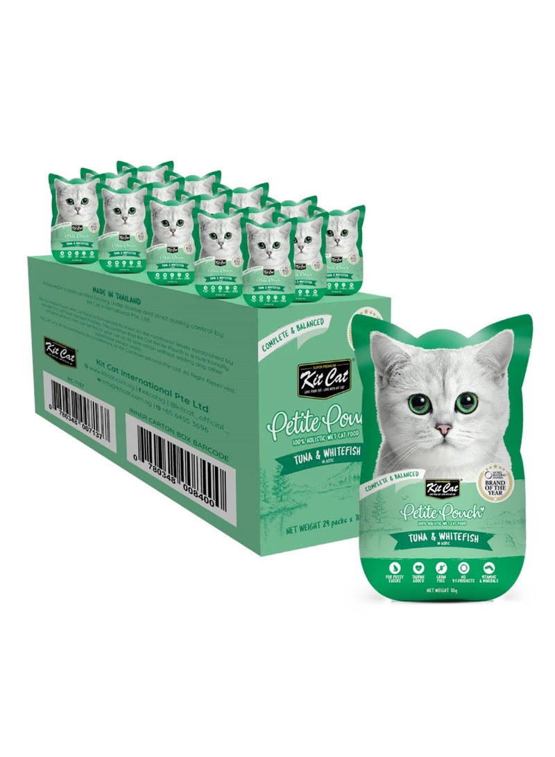 كيت كات - علبة صغيرة (70 جرام × 12 قطعة) - سمك التونة والسمك الأبيض - 12 قطعة - Image 2
