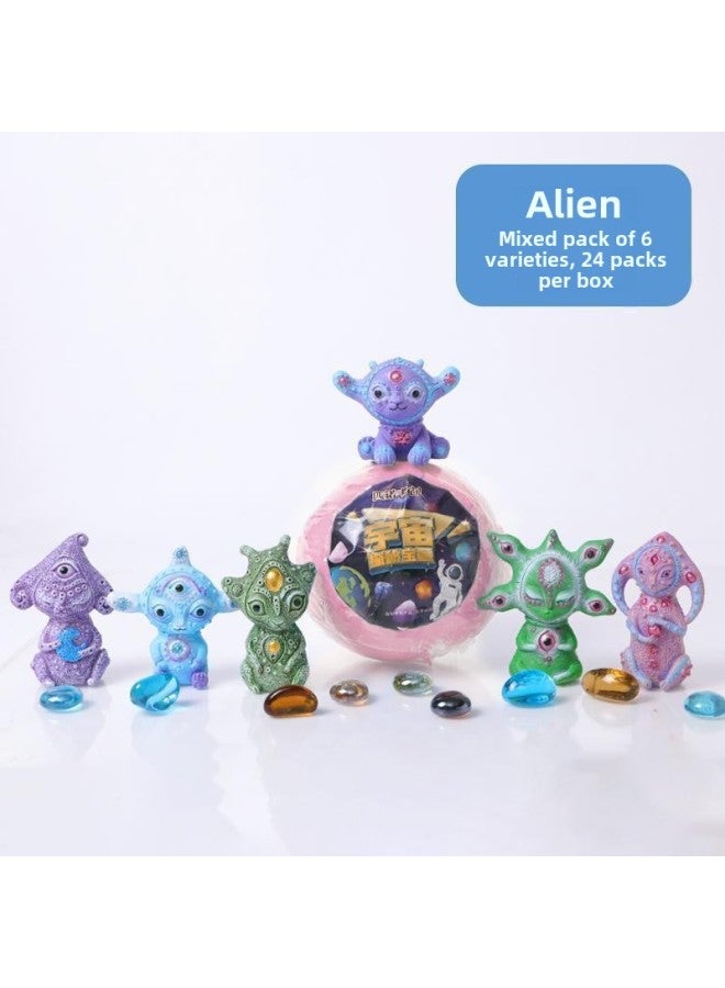 لعبة حفر أثرية من Pinot، نموذج كوكبي من ثمانية كواكب، تعليم العلوم الفلكية، هدية للأطفال في صندوق أعمى - اللون: [لا يتضمن الإصدار الجانبي أدوات التعبئة والتغليف] استكشاف الكواكب والقمر والكائنات الفضائية (من الأكثر فعالية من حيث التكلفة شراء 24 قطعة في صندوق) - Image 1