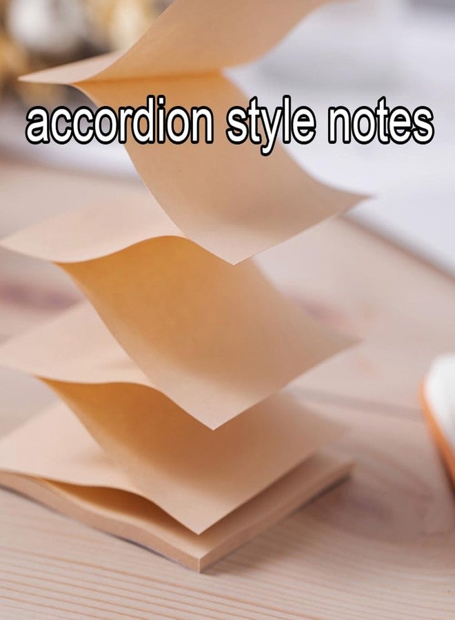 Kozerite (16 Pack) Pop Up Sticky Notes 3x3 in Accordion Stickies Super Sticking Power Memo Pads Vintage Colors - Image 4