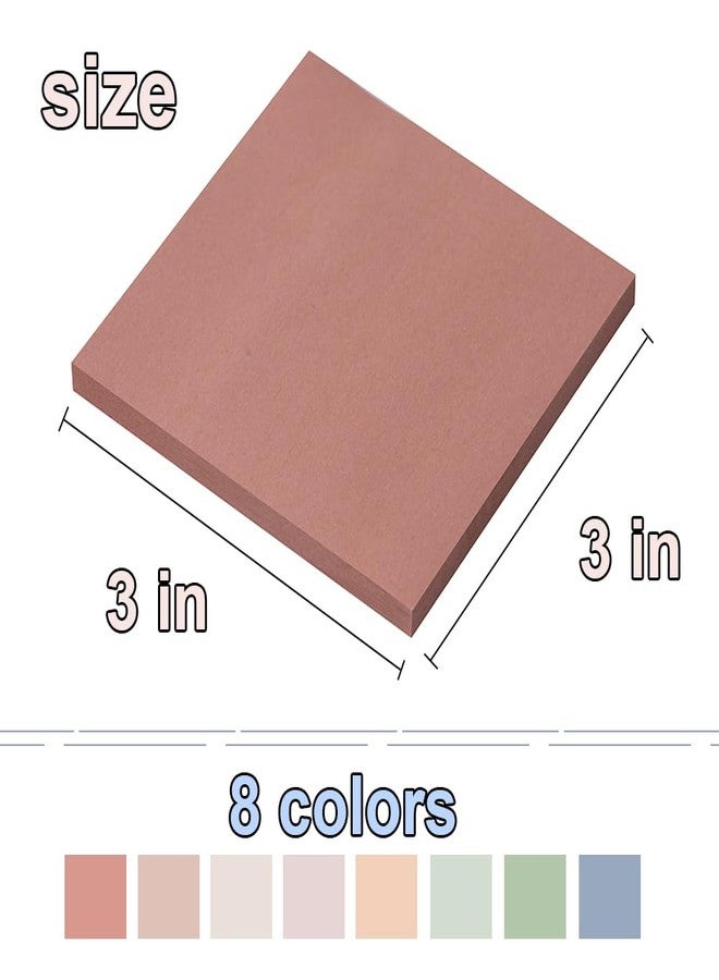 Kozerite (16 Pack) Pop Up Sticky Notes 3x3 in Accordion Stickies Super Sticking Power Memo Pads Vintage Colors - Image 3
