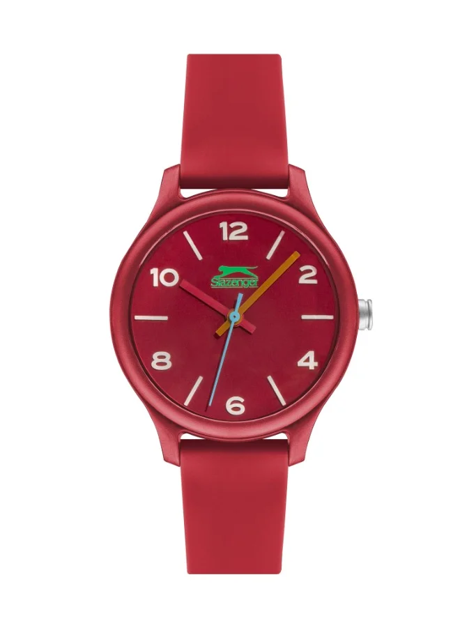سلازنجر Slazenger SL.9.6371.3.04 Unisex Analog Display Watch & Silicone Strap Red