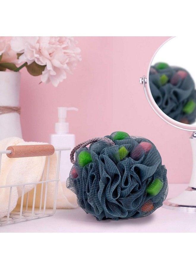 Four Season - Bath Loofah Sponge Shower Sponge Loofahs Mesh Pouf Soft Body Scrubber Ball Exfoliating Bath Sponge For Women And Men ;For Silky Skin Full Cleanse Rich Lather (Pack Of 2) [Color May Vary] - Image 1
