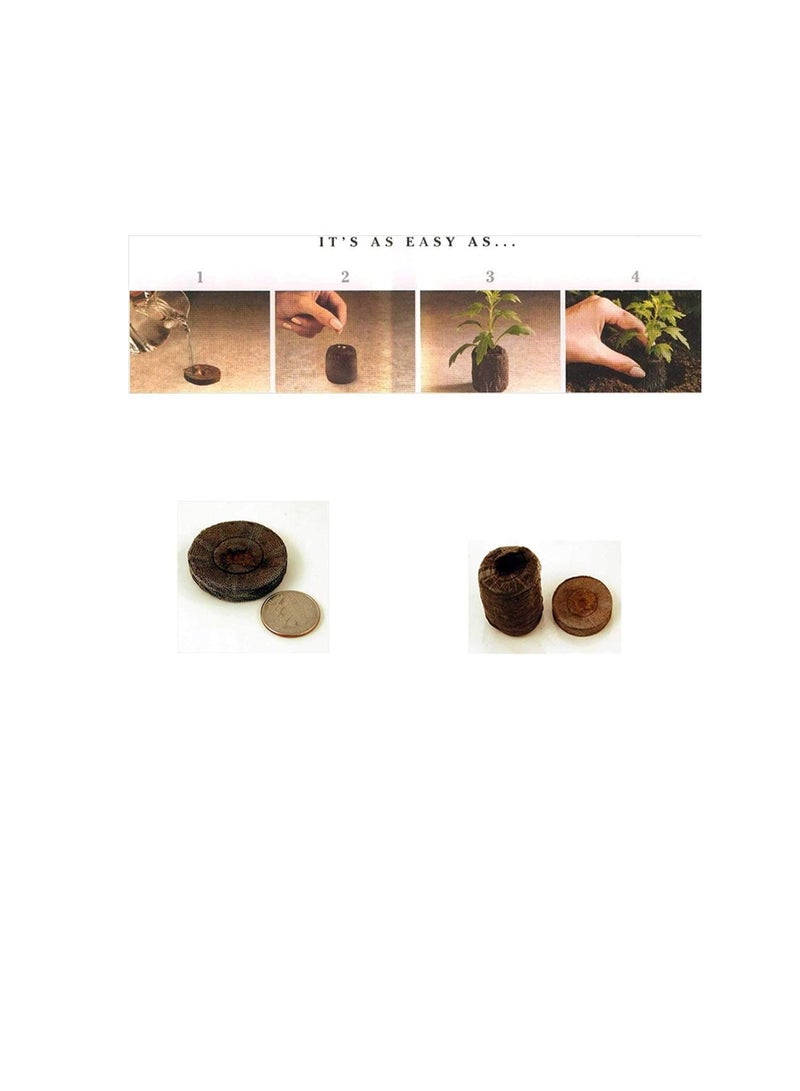 Jiffy (200pellets) - Jiffy 7 Peat Pellets - Large 42 MM - 200 Pellets - Seed Starter Soil Plugs  - Image 3