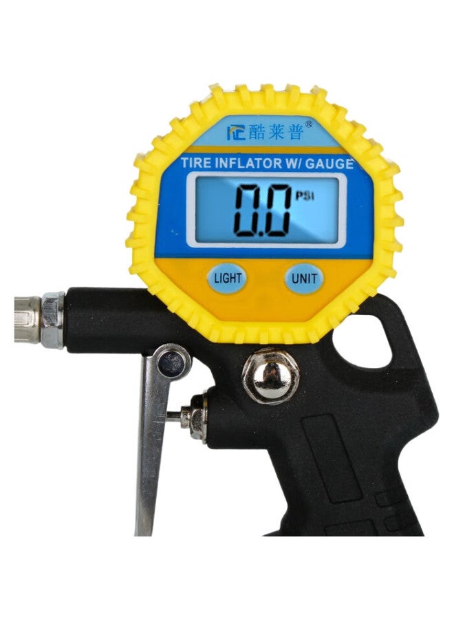 Coollap Digital Tire Pressure Gauge, Car Air Pressure Gauge, High-Precision Vehicle Inflation Meter Klp-86002, Yellow And Black - Image 3