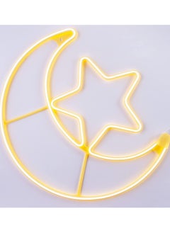Generic Ramadan Lights, 60CM Moon Star Lamp Ramadan Decorations Ramadan Decor Ramadan Decoration ramadan lantern LED Lamp String Christmas Lightshts for Aesthetic Indoors Home Decor and Outdoors Decorations for Celebration Party and Festivities Lantern Living Room Kids Bedroom  - Image 1