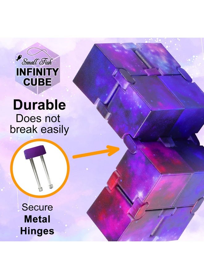 SMALL FISH - Infinity Cube Sensory Fidget Toy, Sensory Tool Edc Fidgeting Game For Kids And Adults, Cool Mini Gadget Best For Stress And Anxiety Relief, Unique Idea That Is Light On The Fingers And Hands - Image 1