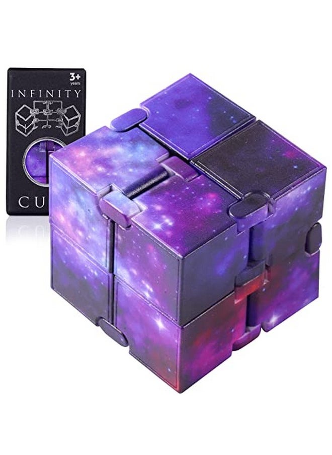 SMALL FISH - Infinity Cube Sensory Fidget Toy, Sensory Tool Edc Fidgeting Game For Kids And Adults, Cool Mini Gadget Best For Stress And Anxiety Relief, Unique Idea That Is Light On The Fingers And Hands - Image 1