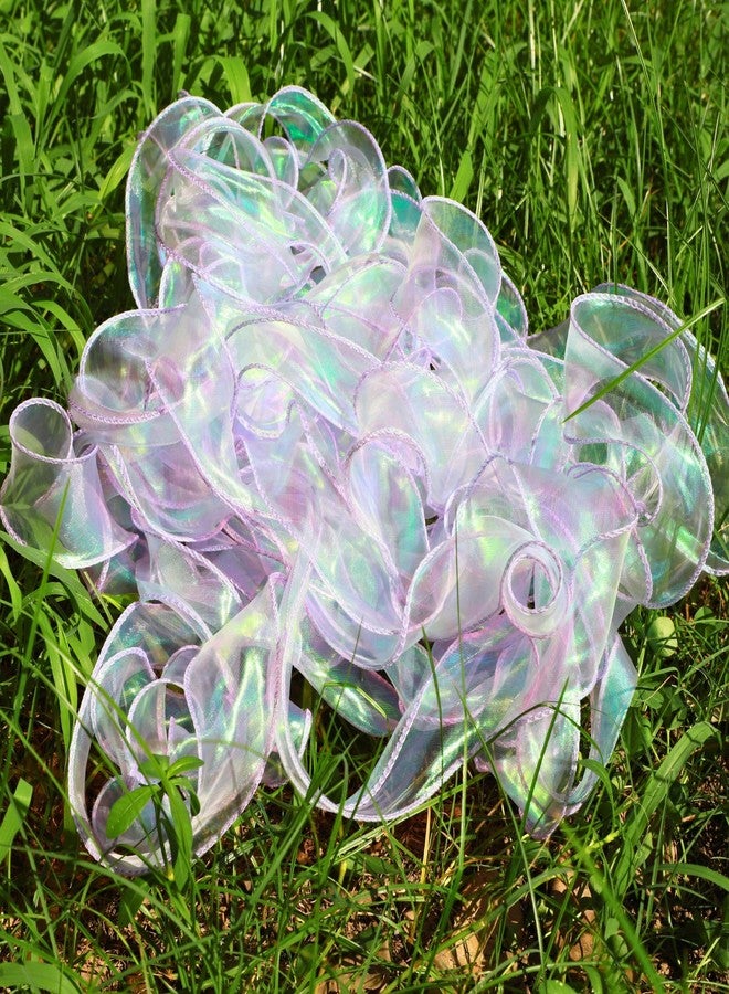 FENKON Holographic Purple Ribbon 1.5 inches x 20 Yards for Gift Wrap Birthday Decorations Christmas Decorations Wedding (Purple, 20 Yards) - Image 5