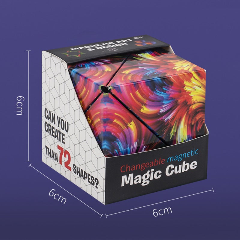 Geometric Rubik'S Cube Three-Dimensional 3D Magnetic Space Thinking Unlimited Variables Fingertip Block Children'S Educational Toys Development - Image 4