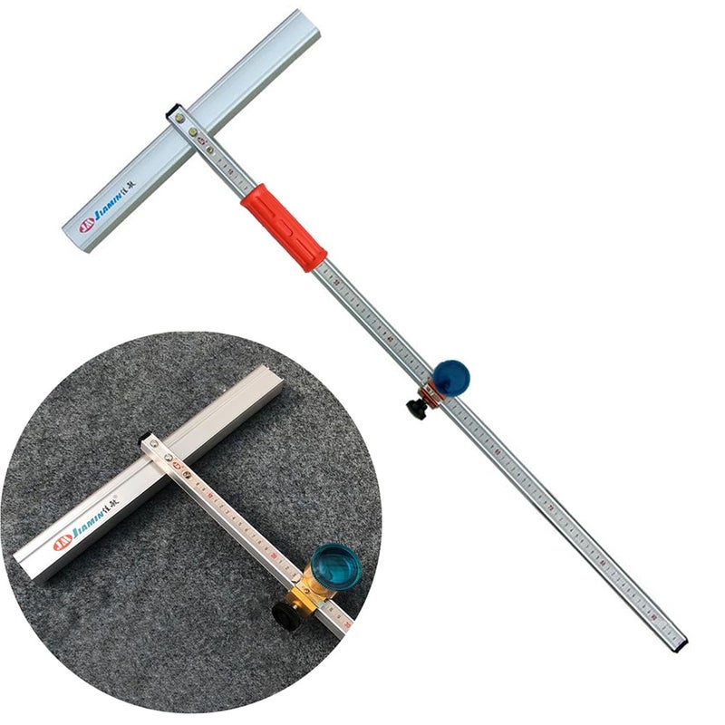 yeshine T-Shaped Glass Cutting Tool, Tile Cutters, Automatic Control Oiling, Nylon Pulley, 120cm Thickened Aluminum Alloy Blade Bar, Hard Steel Scale, for Thick Glass, T-Glass and Tile Cutting - Image 1