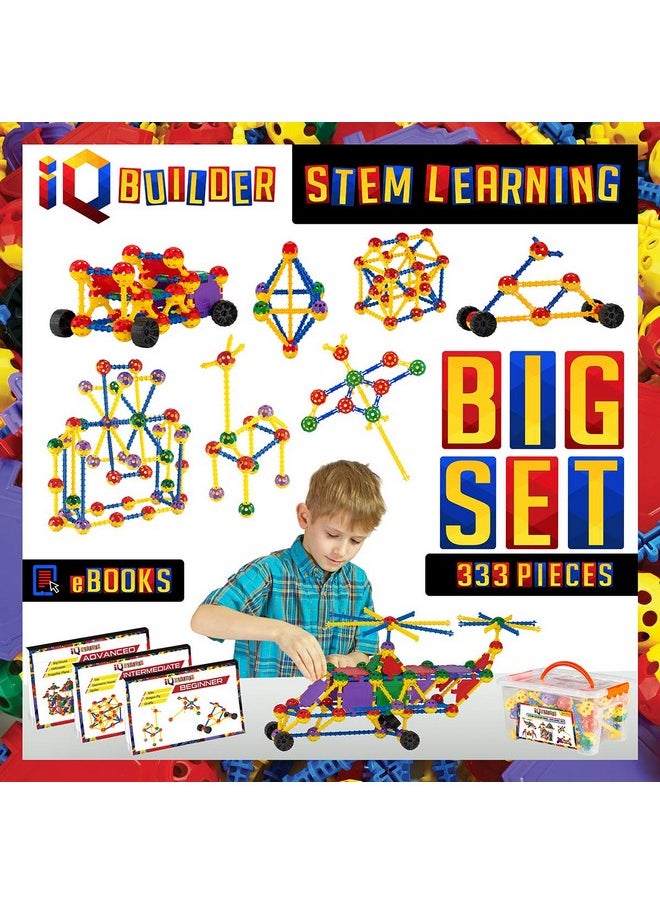 IQ BUILDER IQ BUILDER | STEM Learning Toys | Creative Construction Engineering | Fun Educational Building Blocks Toy Set for Boys and Girls Ages 5 6 7 8 9 10 Year Old + | Best Toy Gift for Kids | Activity Game  - Image 1